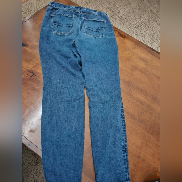 American Eagle Outfitters Blue Jeggings with Classic Denim Look - Picture 4 of 8